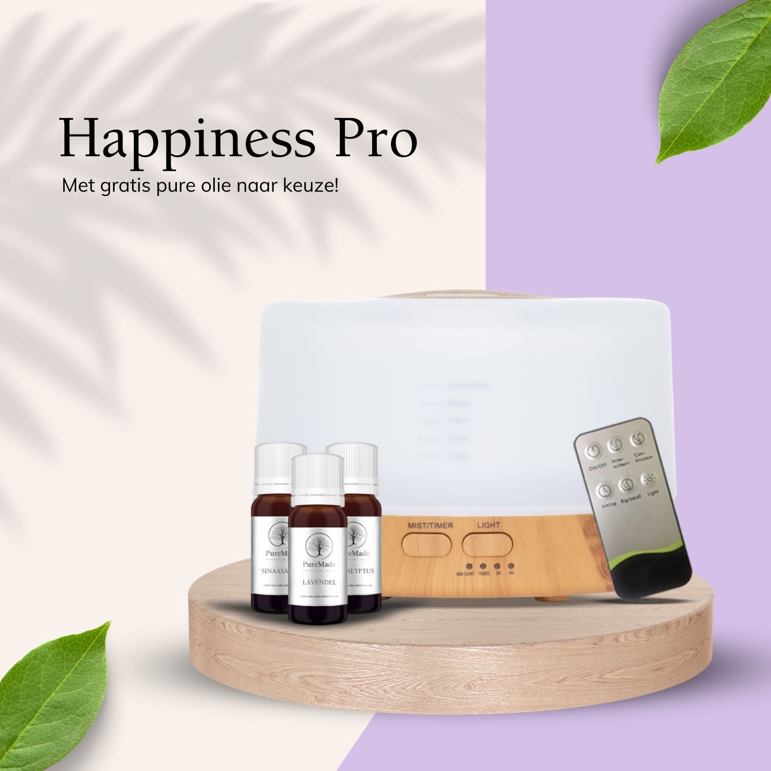 Happiness Pro Light Wood - Aroma Diffuser
